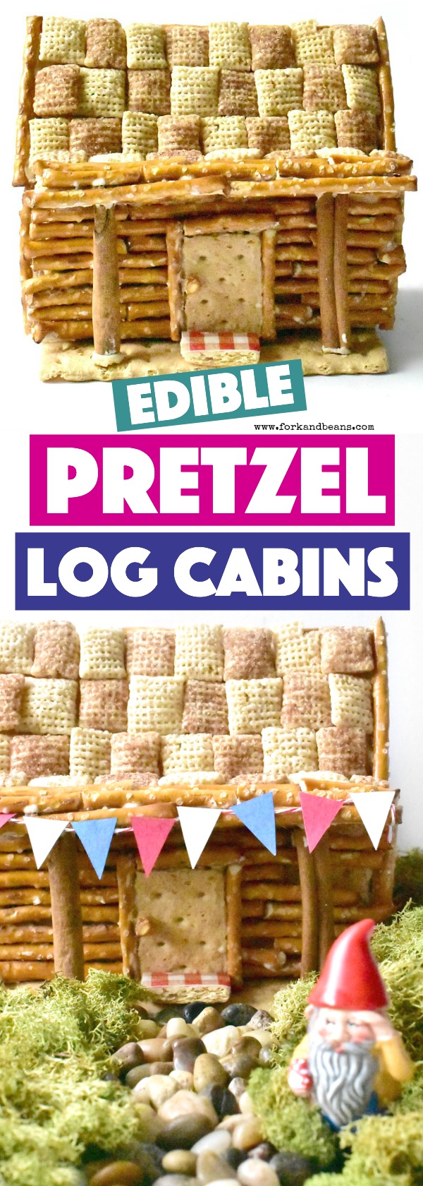 pretzel log cabin instructions