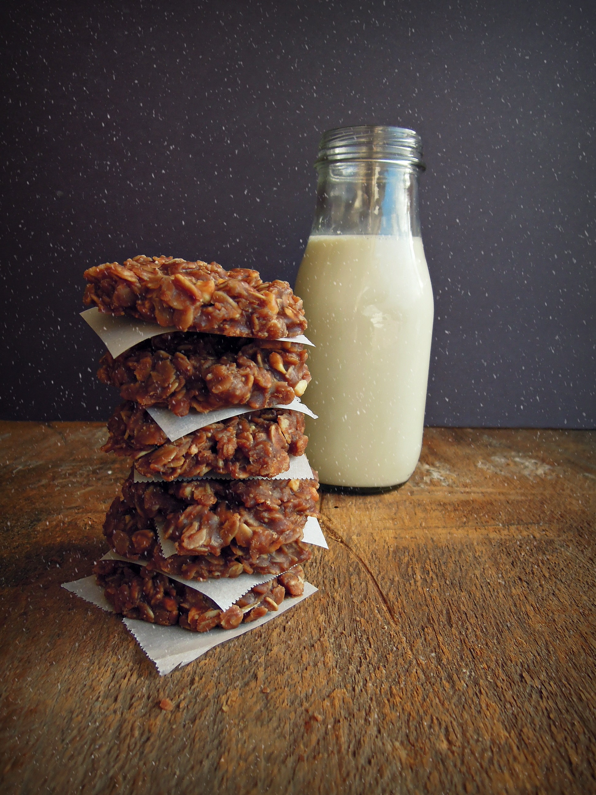 NoBake Peanut Butter & Chocolate Cookies Fork and Beans