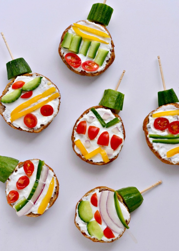 Mini Bagel Christmas Ornaments - Fork and Beans