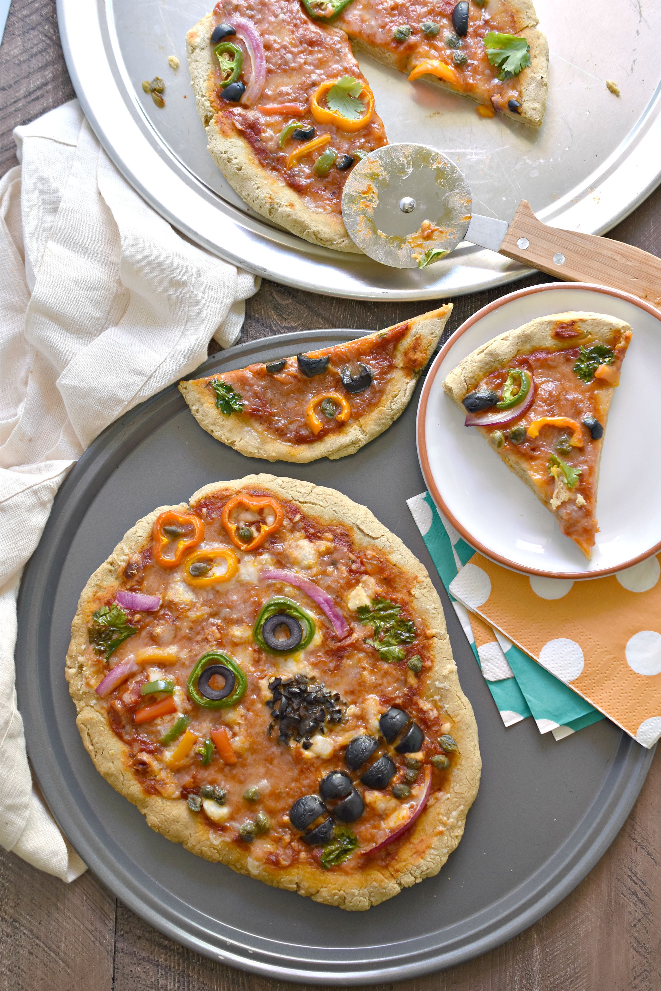 Spooky Halloween Pizza Skulls - Pudge Factor