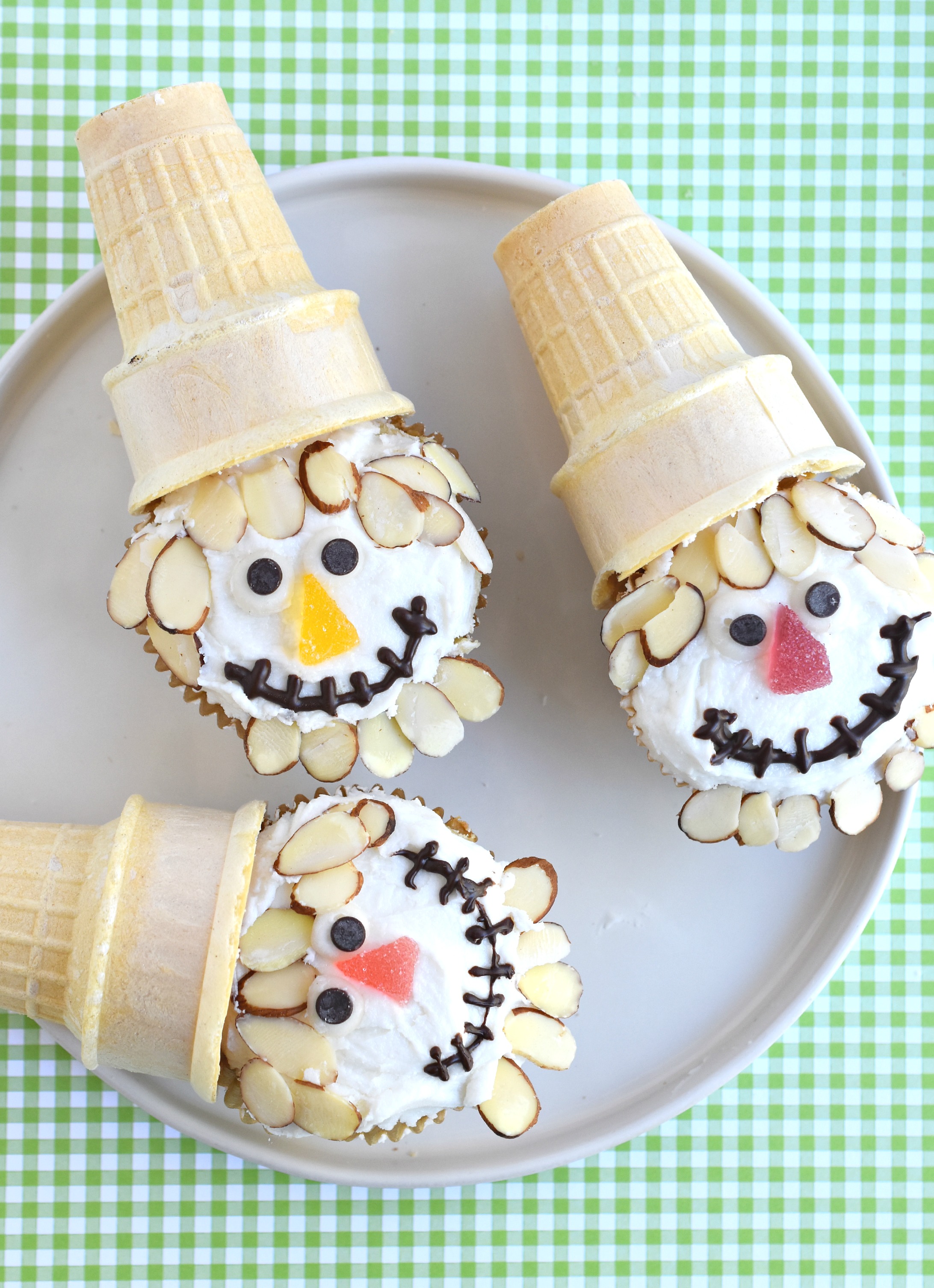 Scarecrow Cupcakes Fork and Beans