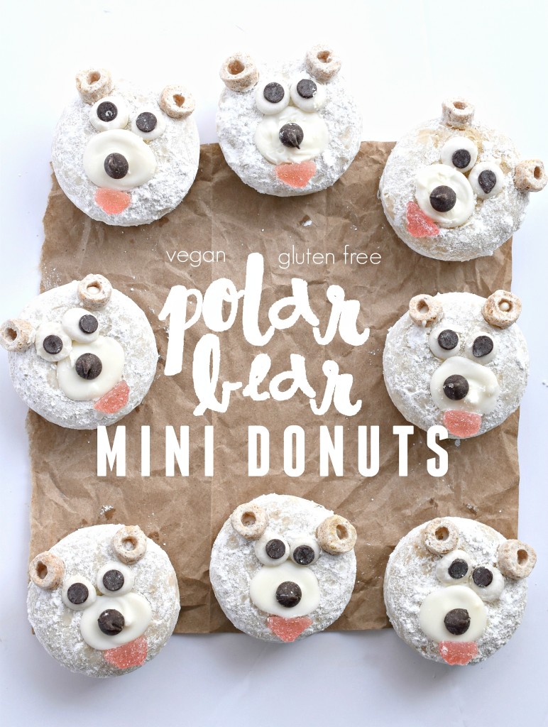 Polar Bear Mini Donuts - Fork and Beans