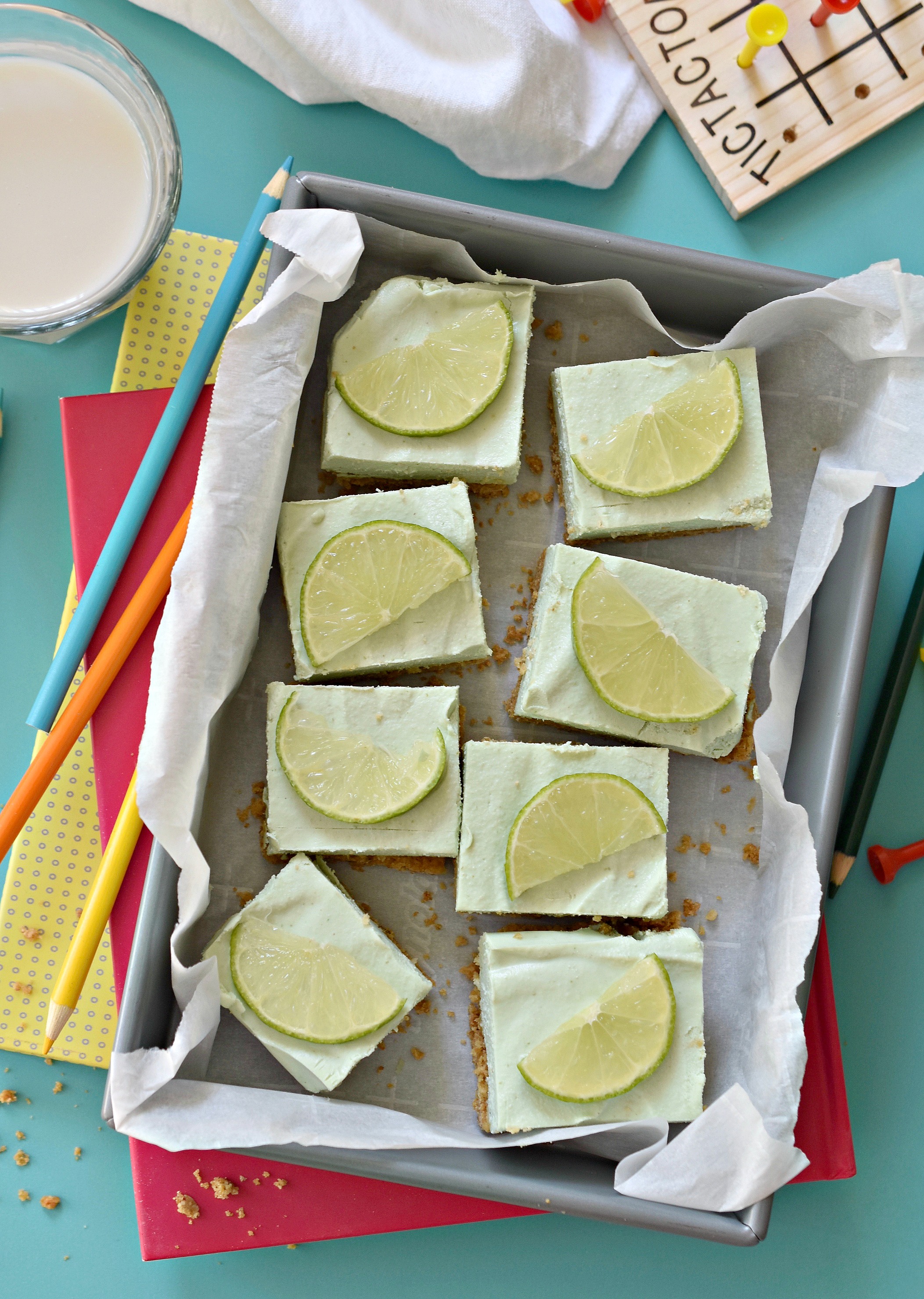 Easy Key Lime Pie Bars Fork and Beans