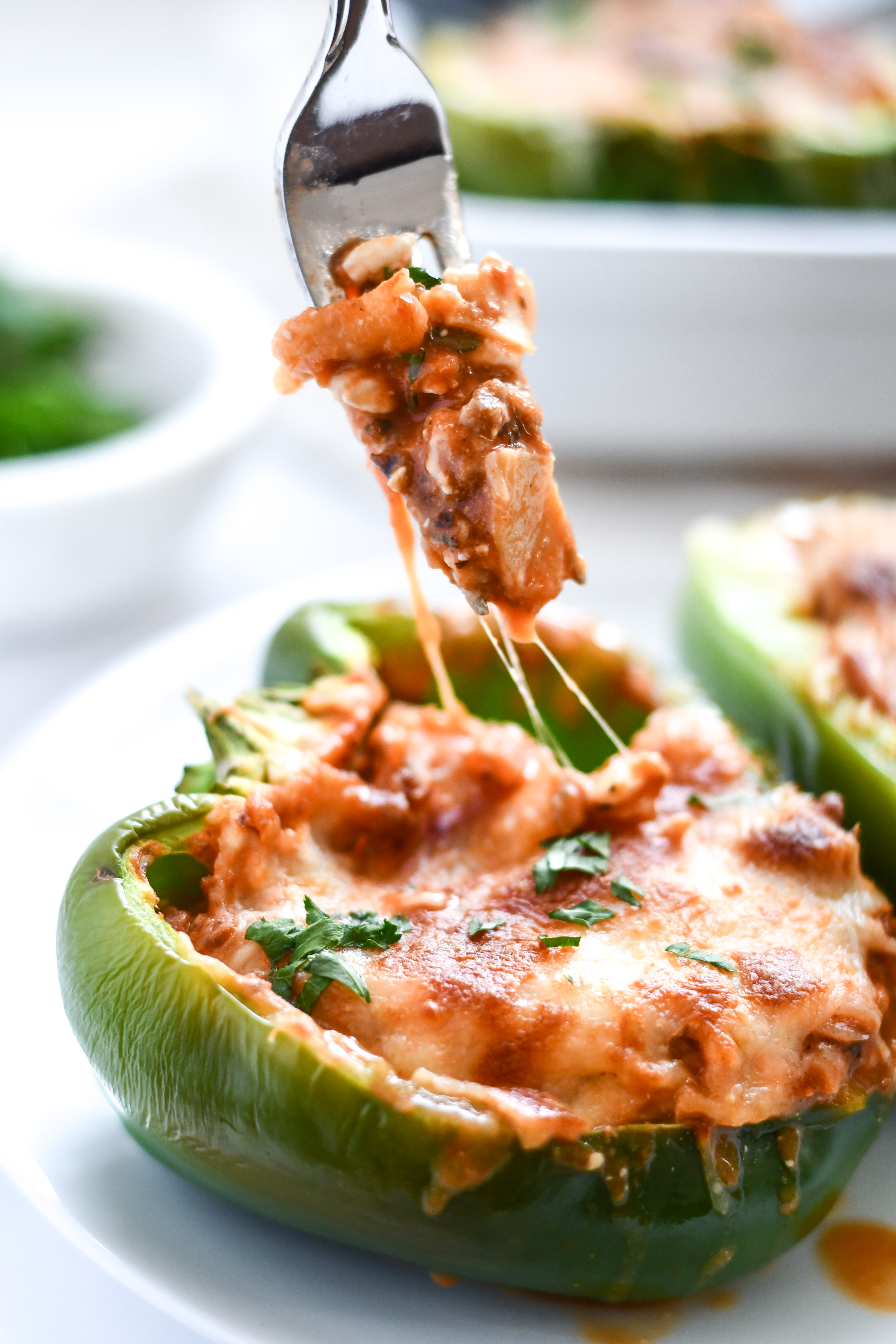 Lasagna Stuffed Peppers - Fork And Beans